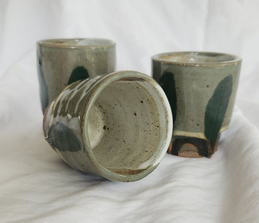 Sage Leaf Mini Cups, Set of 3