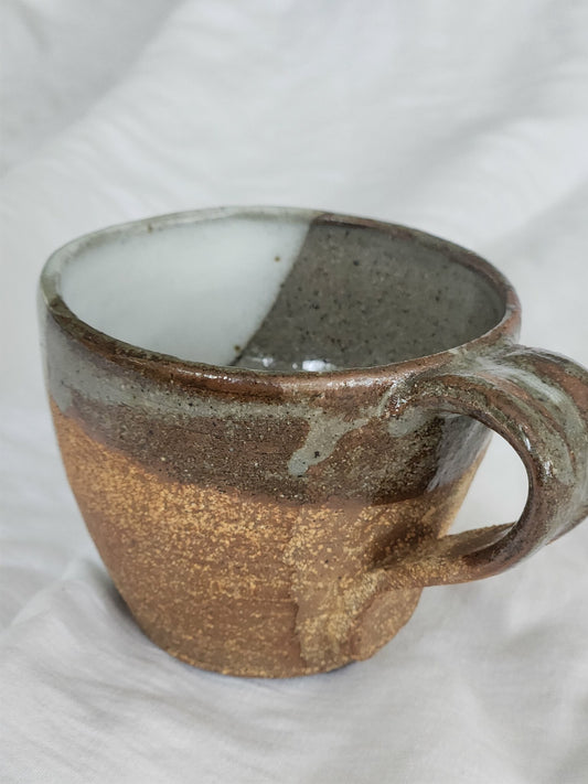 Cream and Moss Mug