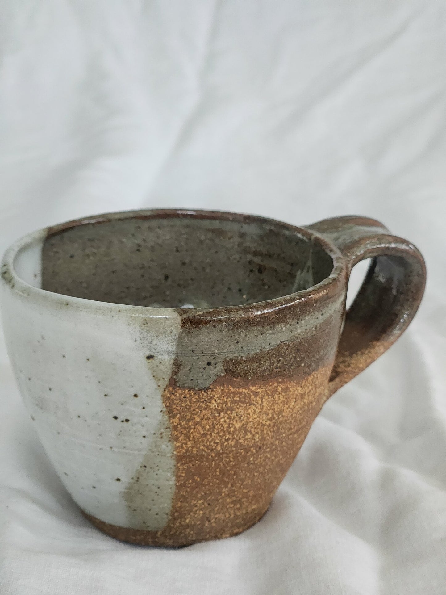 Cream and Moss Mug